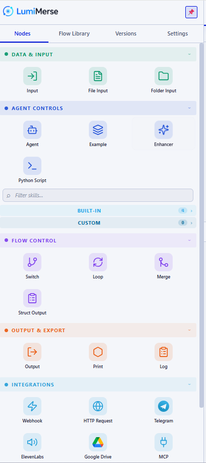 The LumiMerse node and integration library